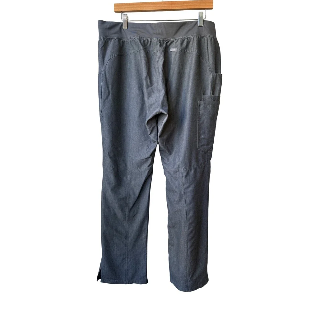 FIGS Womens Kade‎ Scrub Pants Size L Tall Drawstring Graphite Grey Technical